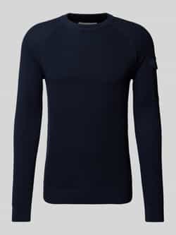 S.Oliver RED LABEL Regular fit gebreide pullover met raglanmouwen en structuurmix