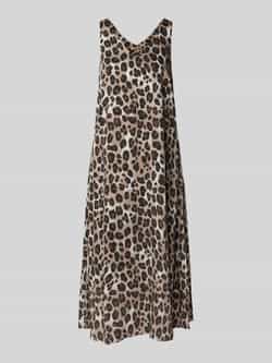Smith and Soul Knielange jurk van viscose met V-hals