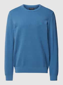 MARC O POLO Gebreide pullover met labelstitching