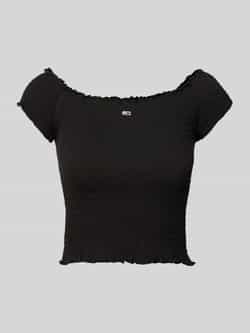 TOMMY JEANS Dames Tops & T-shirts Tjw Crp Smock Top Zwart