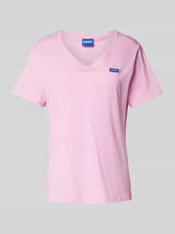 Hugo Blue NU NIEUW bij P&C*: T-shirt met labelstitching model 'Classic'