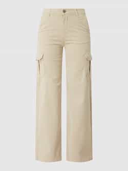 Urban Classics Straight fit high waist cargobroek met stretch