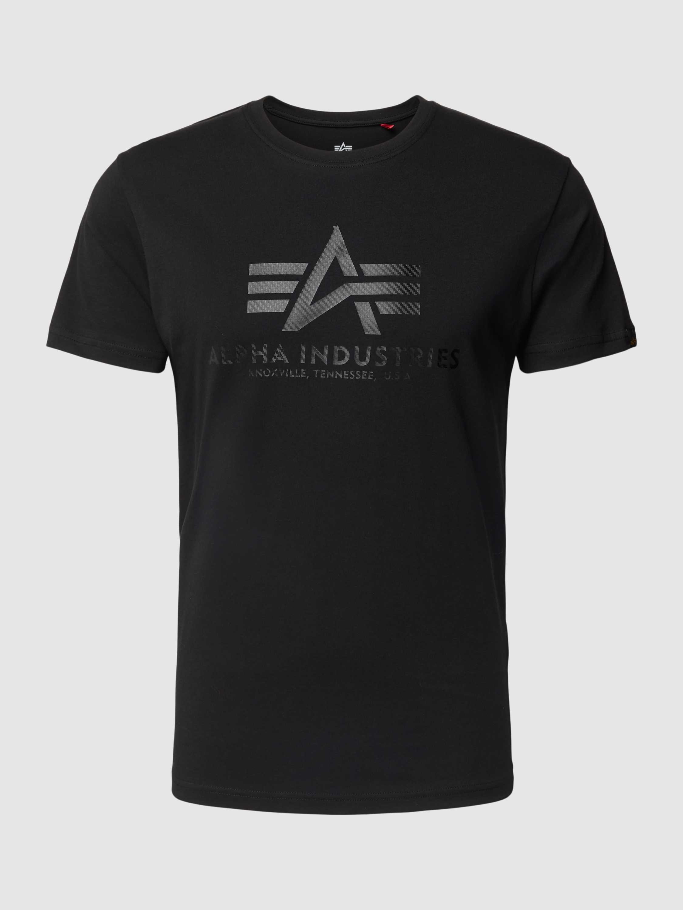 Alpha Industries T-shirt Men T-Shirts Basic T Carbon
