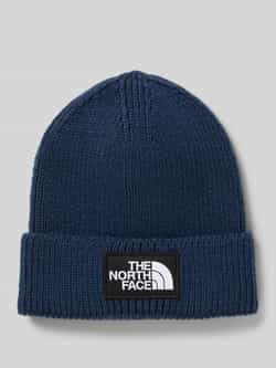The North Face Beanie in gebreide look met logopatch model 'Box'