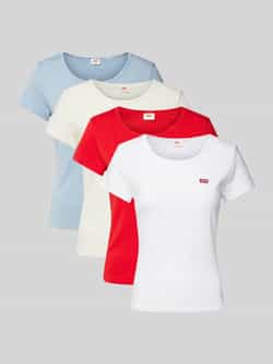 Levi's T-shirt met labelbadge in een set van 2 stuks