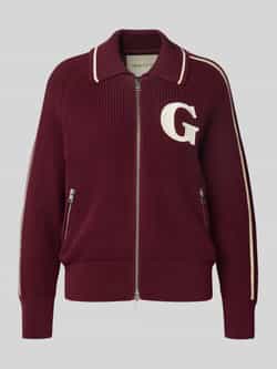 Gant Gebreid vest met labelstitching