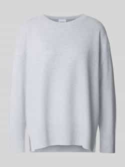 Comma Gebreide pullover van viscosemix met ronde hals
