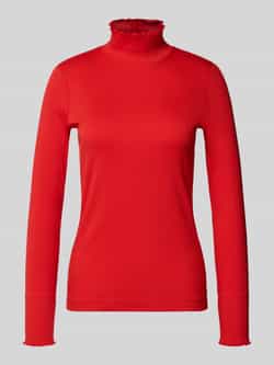 Marc Cain Shirt met lange mouwen en opstaande kraag