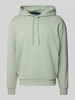 Hugo Blue Hoodie met logoprint model 'Nilopel'