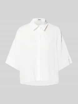Drykorn Relaxed fit linnen blouse met extra brede schouders