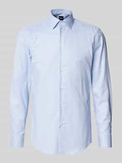 Boss Slim fit zakelijk overhemd met kentkraag model 'Hank'