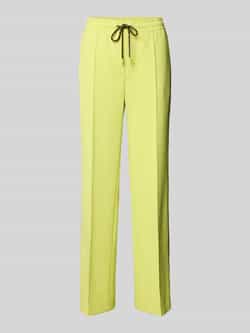 Marc Cain Straight fit broek met tunnelkoord
