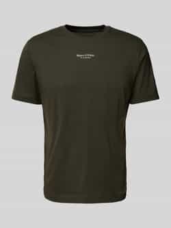 Marc O'Polo T-shirt een klein bescheiden logo in contrastkleur siert de borst