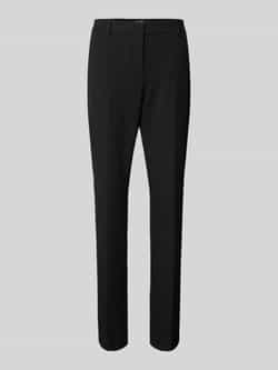 Christian Berg Woman Selection Slim fit stoffen broek met persplooien