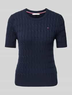 Tommy Hilfiger Trui met korte mouwen 1985 CO MINI CABLE C-NK SS SWT