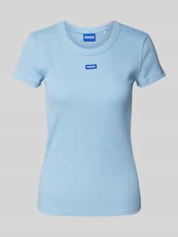 Hugo Blue T-shirt met labeldetail