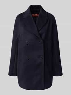 Max Mara Studio Regular fit lange jas van zuivere scheerwol model 'SHEREE'