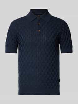 Matinique Slim fit poloshirt met korte knoopsluiting model 'Heritage'