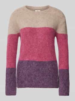 FYNCH-HATTON Gestreepte Harige Pullover Trui Multicolor Dames