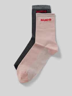 HUGO underwear Vrijetijdssokken 2P QS RIB LUREX PA W (set 2 paar)