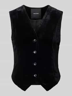 Vero Moda Regular fit fluwelen gilet met enkele knoopsluiting model 'SHANNA'