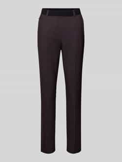Raphaela By Brax Slim fit stoffen broek met persplooien model 'Lilyth'