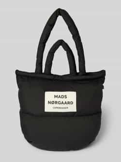 MADS NØRGAARD Shopper met labelpatch en labeldetail