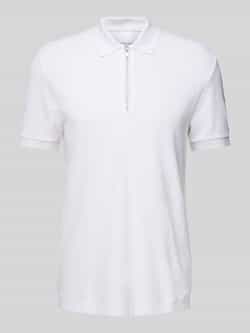 Boss Regular fit poloshirt met ritssluiting model 'Paras'