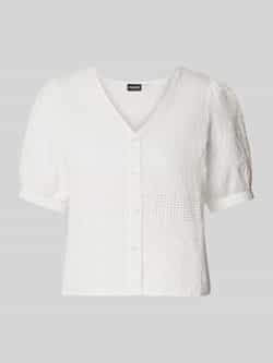 Pieces Regular fit blouse met broderie anglaise model 'TAYA'