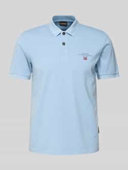 Napapijri Regular fit poloshirt met labelstitching model 'elbas'