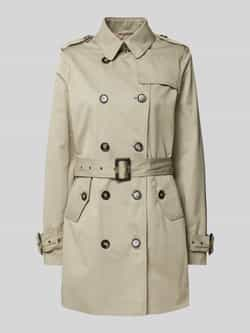 Gil Bret Korte Trenchcoat met Kraag Gray Dames