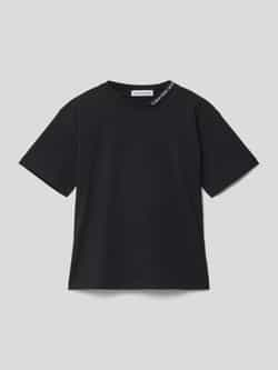 Calvin Klein Jeans T-shirt met labelstitching model 'INTARSIA'