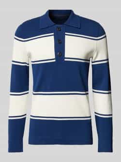 Marc O'Polo Regular fit rugbyshirt van zuiver katoen in een licht Milano-tricot