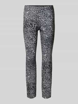 Comma Slim fit stoffen broek met elastische band
