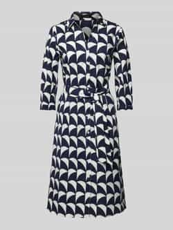 MORE & MORE Midi-jurk met strikceintuur