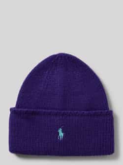 Polo Ralph Lauren Muts van wol met labeldetail model 'PONY'