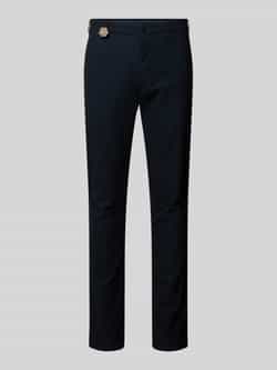 Mmx Stoffen broek met labeldetail model 'Lupus'