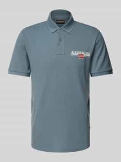 Napapijri Slim fit poloshirt met labelprint model 'AYLMER'