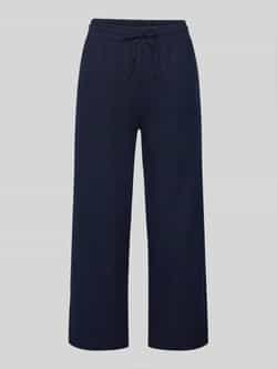 FREE QUENT Straight leg linnen broek met steekzakken model 'Lavea'