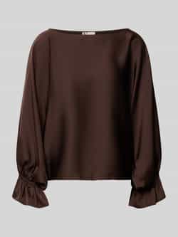 comfort fit blouse met lange mouwen met boothals