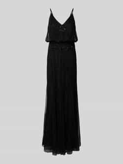 Lace & Beads Avondjurk met siergarnering
