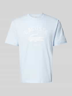 Lacoste T-shirt met labelprint model 'HERITAGE'