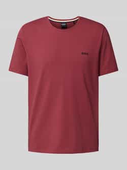 Hugo Boss Stretch katoenen T-shirt Rood Brown Heren