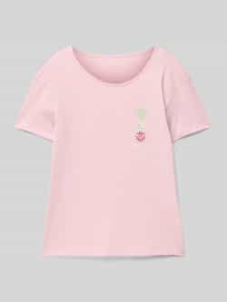 Roxy T-shirt met labelprint model 'DAY AND NIGHT'