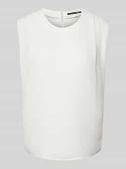Comma Blousetop van viscosemix met plooien