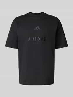 Adidas Sportswear T-shirt met labelstitching en ronde hals