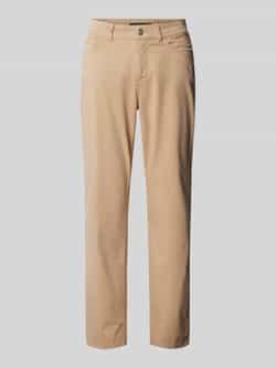 Marc Cain Slim fit broek in effen design model 'SILEA'
