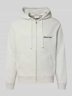 jack & jones Sweatjack met kangoeroezak en ritssluiting