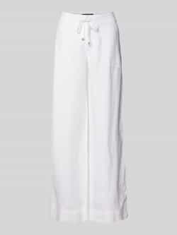 Lauren Ralph Lauren Wide leg stoffen broek met strikceintuur model 'JOVONIE'