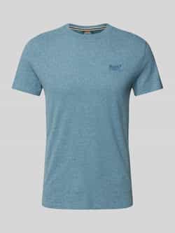 Superdry T-shirt met labelstitching